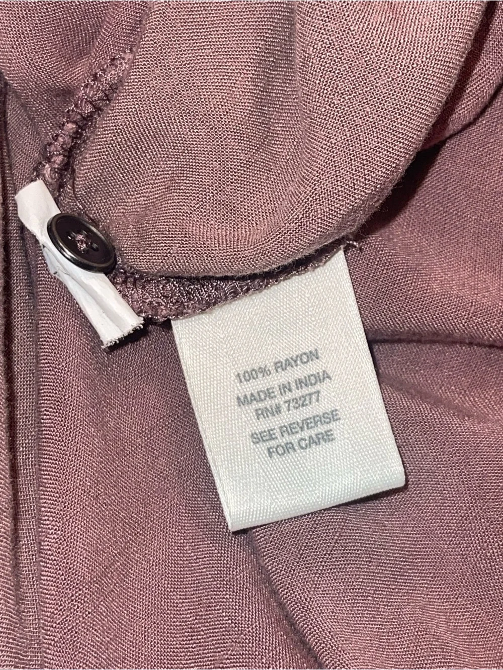 Mudd Women’s Button-Down Shirt in Dusty Mauve